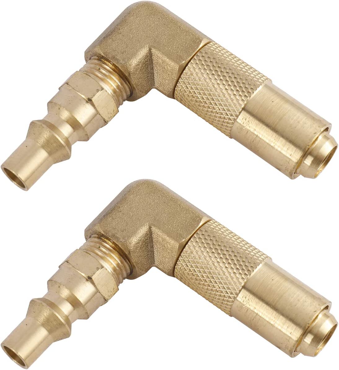 Hymnorq 1/4 Inch RV Snelkoppeladapter – 90 Graden Elleboog Voor Blackstone Grill Op Propaan