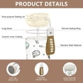 thumbnail image 3 of 500ml Stainless Steel Coffee Mug with Portable Beige Strap Vacuum Insulated Ceramic Coated Coffee Tumbler Pastel Ice Cream Pattern, 3 of 8