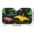 thumbnail image 2 of GZHJMY Car Front Windshield Sunshade UV Heat Protection, Foldable Auto Windshield Sun Visor for SUV Sedan Cute Dinosaur Doodle, Car Sunscreen Blocks UV Rays Heat 51x27.5inch Keep Vehicle Cool, 2 of 5