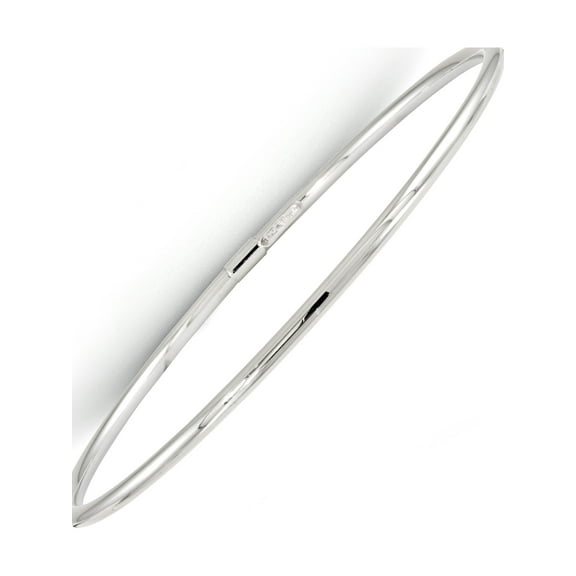 JbSPs 10K White Gold Slip-On Bangle Bracelet