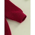 thumbnail image 5 of Baby Girl Sweater Knitted Long Sleeve Toddler Sweatshirt Bee Fall Winter Warm Oversized Infant Clothes, 5 of 8