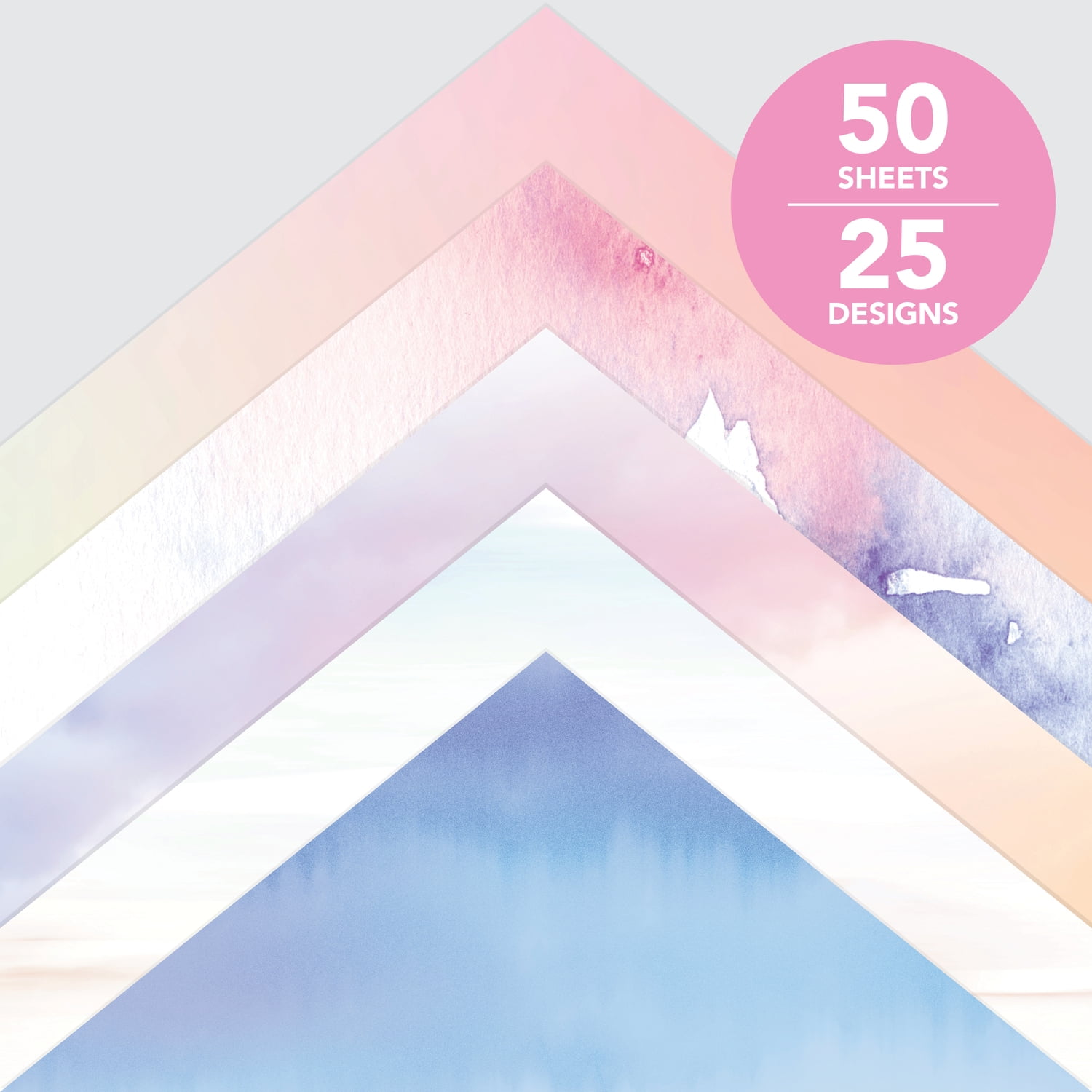 Roobee by Mara Mi Ombre Scrapbook Paper 12" x 12" - 24 lb/ 110 GSM, 50 sheets