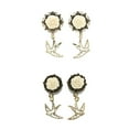thumbnail image 5 of EHJRE Pair Vintage Sparrow Dangle Ear Tunnels Expander Gauges Piercing White 16mm, 5 of 8