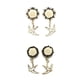 thumbnail image 5 of 1 par de pendientes colgantes de gorrión de aleación de bronce vintage Blanco 16mm, 5 of 8