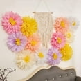 thumbnail image 3 of Dalrosia Daisy Tissue Paper Pom Poms, Wildflower Party Decorations, Premium Paper Flowers Decorations for Wall, 1st Birthday, Baby Shower, Wedding, Wall Classroom, Nursery Decor, 3 of 5