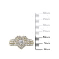 thumbnail image 4 of 1-1/3 Carat T.W. (I2 clarity, H-I color) Brilliance Fine Jewelry Heart cut Diamond Engagement Ring in 10kt Yellow Gold, Size 5, 4 of 5