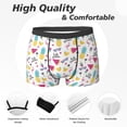 thumbnail image 2 of Men's Boxer Briefs, Summer Bird Pineapple Soft Comfy Mens Underwear Boxer Briefs Breathable With Widen Waist, 2 of 7