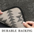 thumbnail image 6 of Beige Geometric Triangle Diamond Pattern Door Rugs,Washable Non Slip Door Mats Indoor,Decorative Door Mats,Entry Mat Indoor for Entrance,Bedroom,Kitchen,Bathroom,30"x17", 6 of 6