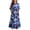 Blue, variant on Toddler Girls Short Sleeve Dress Camouflage Print Summer A-Line Cute Maxi Casual Sundress Army Green 11-12 Years