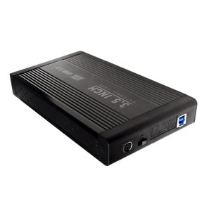 3.5 disque dur de pouce SATA Boîtier externe USB3.0, noir