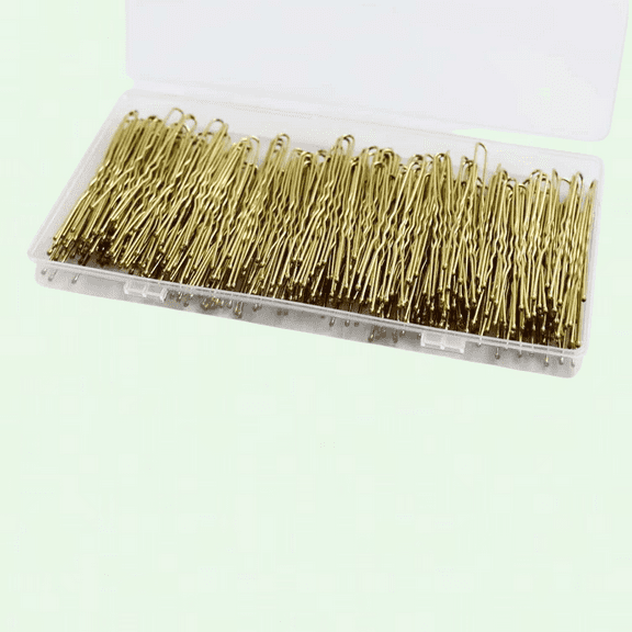 240 Blonde U Shaped Hair Pins in Box, 2.4 Inch - Rust Resistant Metal Bobby Pins for Updos