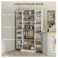 thumbnail image 4 of 65" Kitchen Pantry Cabinet, White - 4 Door Storage with Adjustable Shelves, 4 of 9