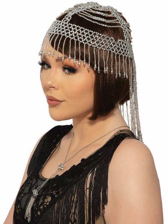 Braided Hippie Headband with Beads & Feathers New by Jacobson Hat 