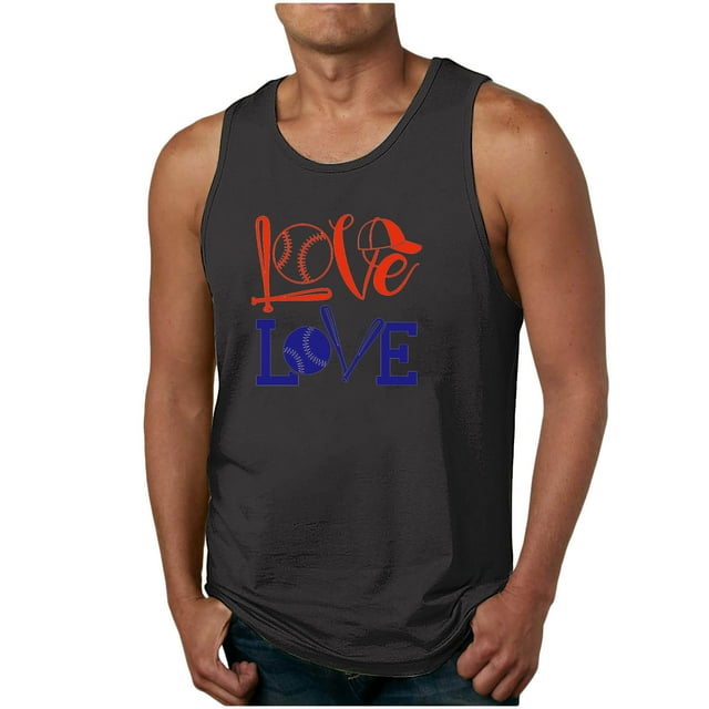 Tanques para Hombre de Verano Suelto Cuello Redondo de Algodón Poliéster Desgaste Casual, Camisa sin Mangas Deportivas de los Hombres para Diario Y Al Aire Libre
