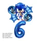 thumbnail image 4 of Juego de 6 globos digitales Sonices con dibujos animados de anime para fiestas de cumpleaños infantiles, accesorios de decoración, regalo de Halloween, 4 of 5