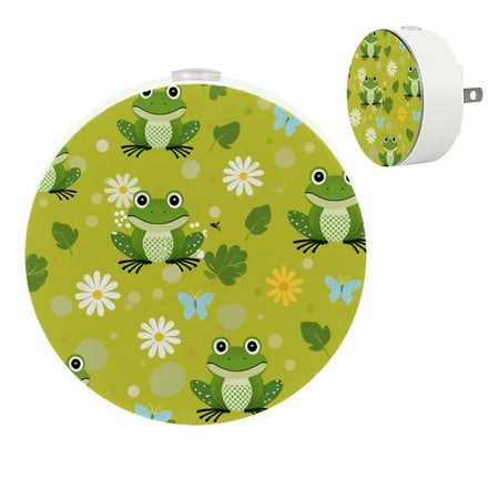 

YZUOUZY Night Light Bedroom Lamp Small Lamps Set of 2 Frogs Toads Seamless Pattern Vector