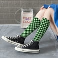 thumbnail image 5 of Yiaed Green Argyle Plaid Print Great elasticity Adult Stockings Sports socks for Men and Women, 5 of 6