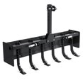 thumbnail image 1 of 55" Heavy Duty Box Blade for Tractor – 3 Point Hitch Attachment – Professional Box Scraper, CAT-0 & CAT-1 Compatible – Perfect for Lawn Tractors and Landscaping – Black, 1 of 7