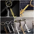 thumbnail image 4 of 5Pcs Ruler Key Rings Small Caliper Pendant Backpack Hanging Adorns Metal Key Chain, 4 of 8