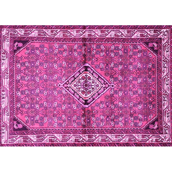 Ahgly Company Indoor Rectangle Persian Pink Traditional Area Rugs, 8' x 10'