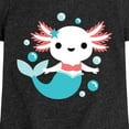 thumbnail image 3 of Axolotl Mermaid  - Toddler & Youth Girls Short Sleeve Graphic T-Shirt, 3 of 6