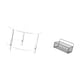 thumbnail image 5 of Mesa Auxiliar Acrílica Con Estantes Metálicos Flotantes, Mesita De Noche Compacta Y Organizador De Pared Con Cesta De Alambre Para Sala De Estar, Baño Y Hogar., 5 of 8