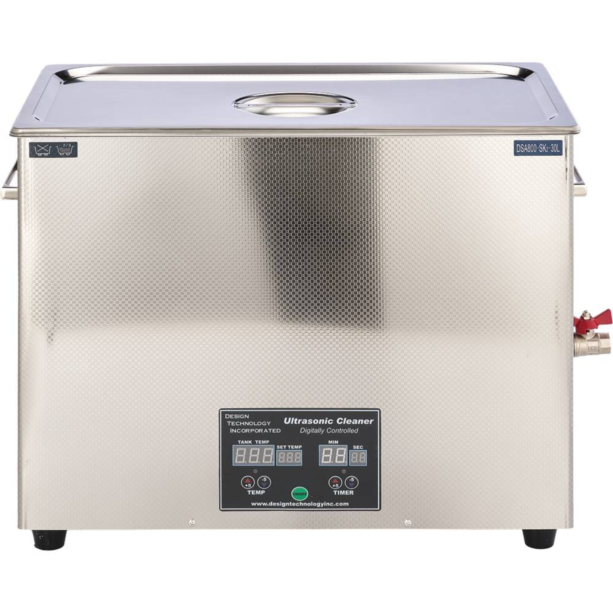 Stens Ultrasonic Cleaner 752-120 Large 8 gallon heated tank, Adjustable LED digital countdown timer
