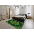 thumbnail image 5 of Ahgly Company Machine Washable Indoor Rectangle Transitional Dark Lime Green Area Rugs, 5' x 7', 5 of 7