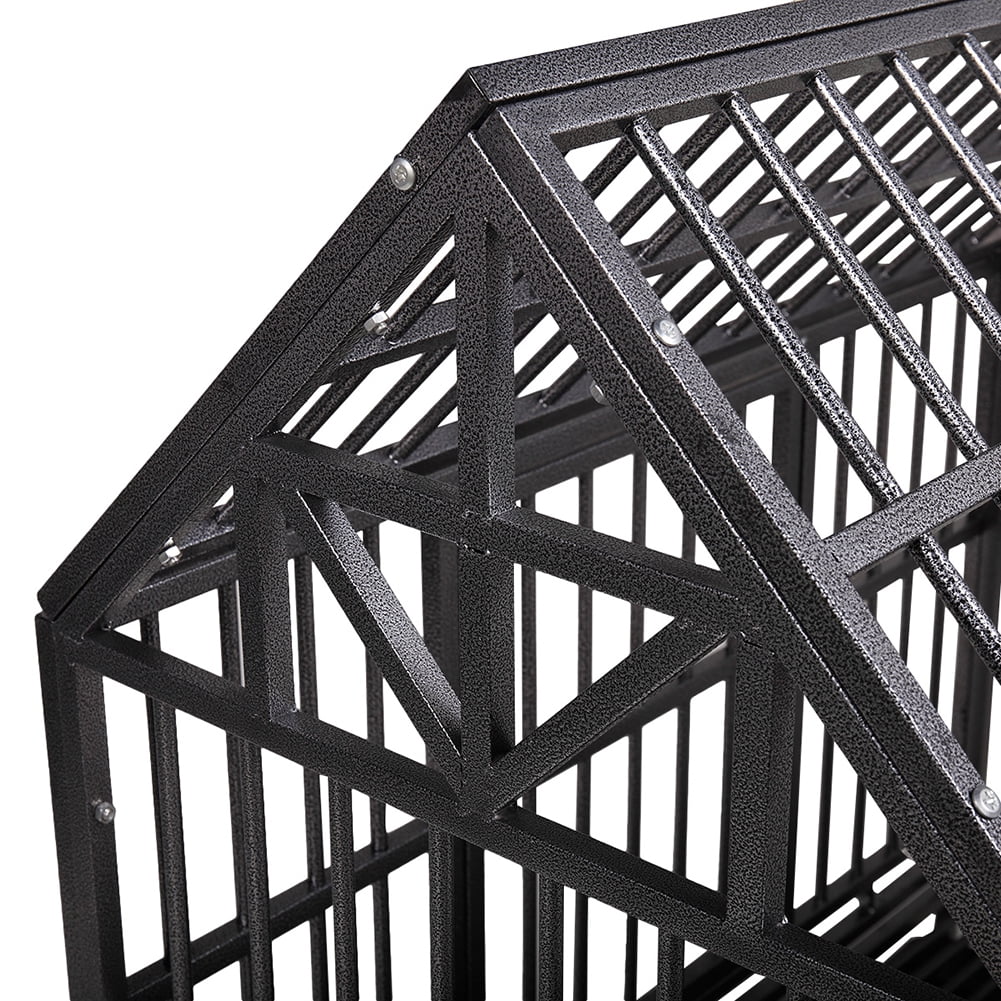 Kadyn Double Door Dog Crate with 4 Universal Wheels, Top Door and Front Door Open, Kennel for Small/Medium/Large Dogs for Indoor/Outdoor Travel, Black Kadyn Double Door Dog Crate with 4 Universal Wheels, Top Door and Front Door Open, Kennel for Small/Medium/Large Dogs for Indoor/Outdoor Travel, Black