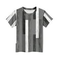 thumbnail image 4 of Frwgonr Boys Shirts Kids Summer Crewneck Short Sleeve Tshirts Fashion Casual Tees 2-13 Years, Gray, 4 of 4