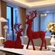thumbnail image 4 of Luxury Resin Deer Ornaments Christmas Decor for Living Room TV Cabinet Wine Cabinet Home Decorations Holiday Gift Decor, 4 of 6