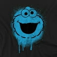 thumbnail image 2 of Sesame Street T-Shirt Cookie Monster Graffiti Spray Face Unisex Graphic Tee for Men & Women, 2 of 7