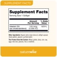 thumbnail image 3 of Suplemento NatureWise de vitamina D3 5000 UI, 30 cápsulas blandas, 3 of 7