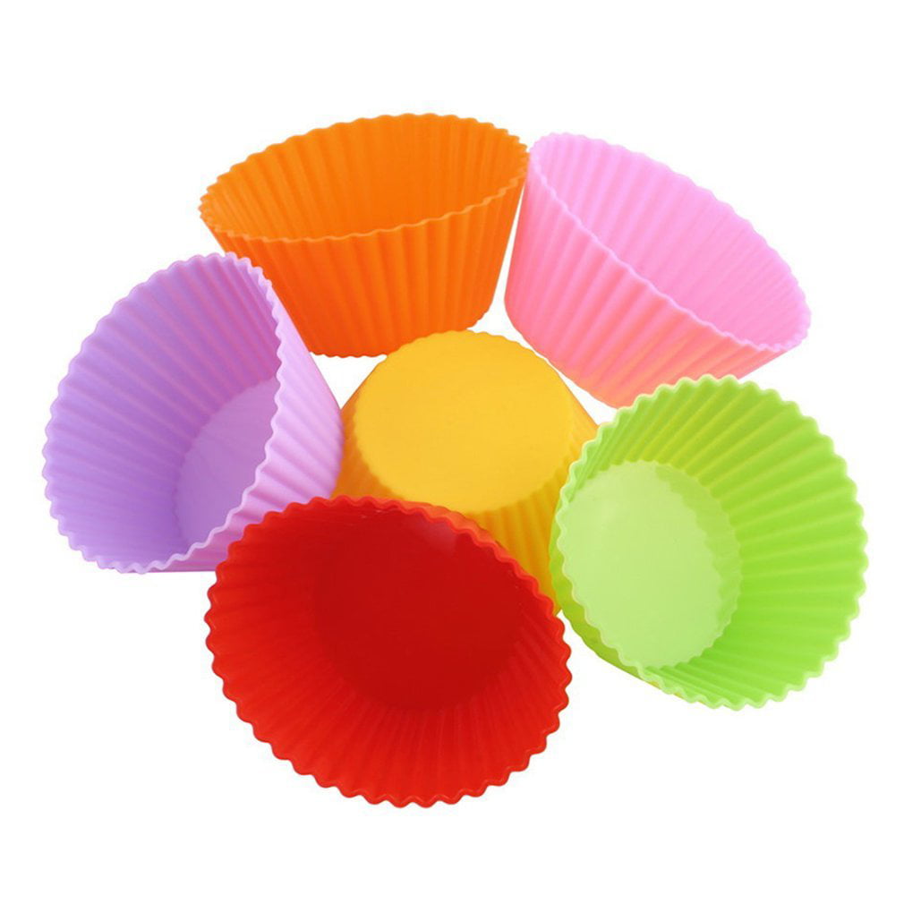 12pcs Silicone Cake Muffin Chocolate Cupcake Liner Baking Cup Cookie Mold