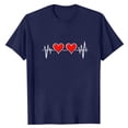 thumbnail image 4 of PNTUTB Men's Fashion Valentine's Day Heart Print Casual Loose Comfort Crew Neck Short Sleeve Pullover Tops, 4 of 5