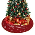 thumbnail image 2 of 38.58inRound Christmas Tree Skirt,Xmas Elk Snowflake Pattern Christmas Tree Skirt,Linen Round Christmas Tree Skirt for Christmas Tree Decor Christmas Atmosphere Home Indoor Outdoor Decoration, 2 of 7