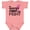 Mauve, variant on Inktastic My Daughters Fight is my Fight- breast cancer awareness Boys or Girls Baby Bodysuit