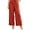 Brick Red, variant on Womens Pants Effortless Short Sleeve Solid Poplin Dress Shirt with Classic Notched Collar Pants Trousers