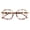 Amber, variant on Retro Oversized Square Rounded Reading Glasses - AR Coating - Wide Fitment Reader CR28 +1.25