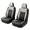 005-Gray136, variant on Fit for Toyota FJ Cruiser 2011-2014 Car Seat Protector,5-Seat Full Set Faux Leather Seat Covers,Horizontal Panel Design,Airbag Compatible,Stretch Fit,Non-Slip,Black