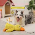 thumbnail image 3 of Pato calmante para perros Mellow Dog, lindo pato sin relleno con chirriador suave, juguete de peluche para perros grandes y pequeños, verde, 3 of 5