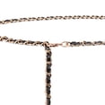 thumbnail image 3 of Cinturón de cadena de moda athleticsshop2018 con hebilla ajustable para jeans oro negro, 3 of 4