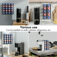 thumbnail image 6 of KES 5 CapacitySide Mount Coffee Pod Holder Adhesives, 2 Pack,  Matte Black, 6 of 11