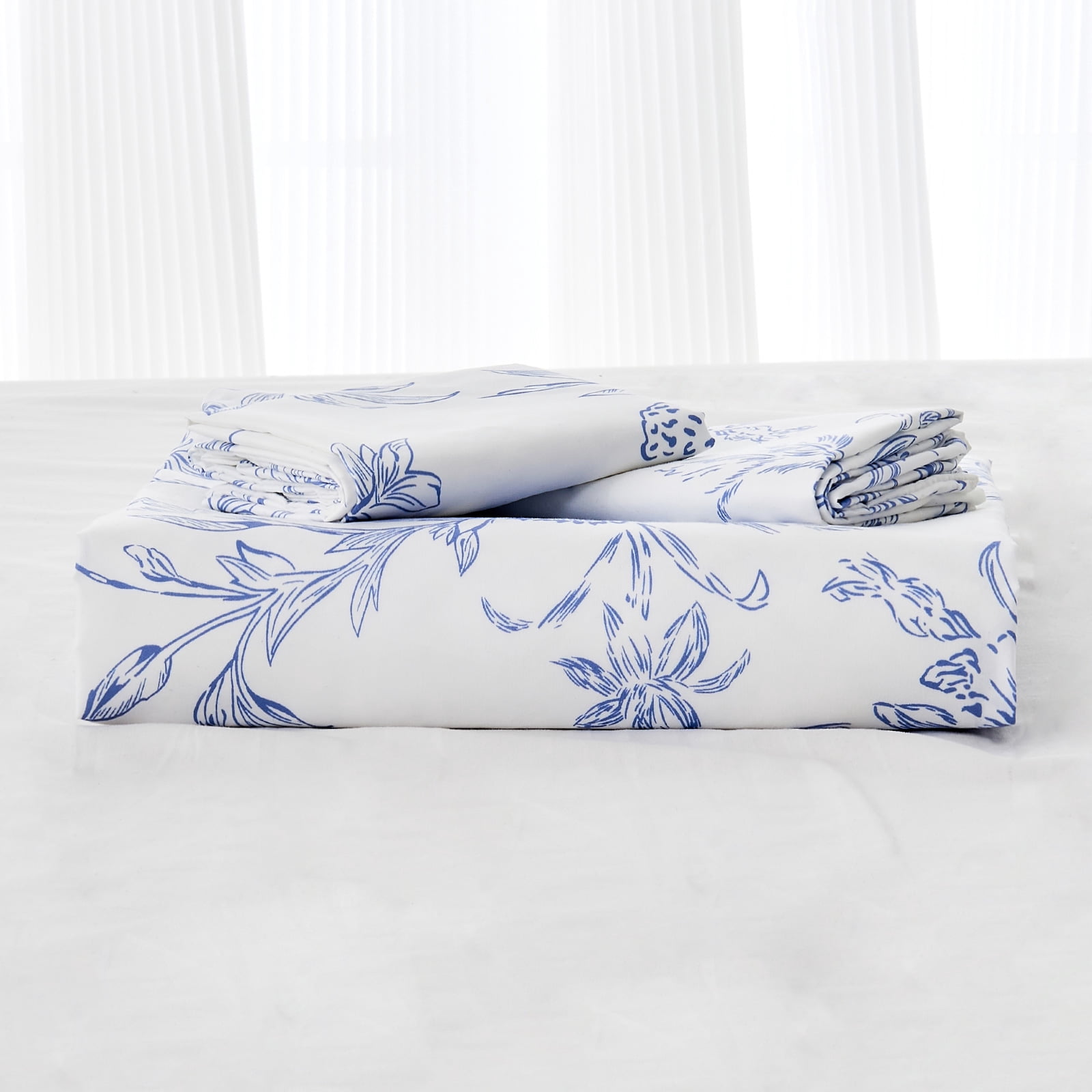 Hitime King Duvet Cover Set, Soft & Breathable Microfiber 3 Pieces King Bedding Sets, Pattern King Comfy Duvet Cover Set, with Zipper Closure (King)