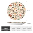 thumbnail image 2 of Wukai Autumn Forest Animals Print Decorative Plate for Display,Bone China Decorative Plate, Ceramic Dinner Plate with Stand, Vertical Ceramic Plate-7in, 2 of 6