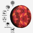 thumbnail image 6 of Kdxio Autumn Maple Leaves for Tire Cover Wheel Protectors Tyre Covers Weatherproof Wheel Covers Universal Fit for Trailer Rv SUV Truck Camper Travel Trailers 15 inch, 6 of 8
