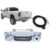 APA Replacement Tailgate Handle with Back-Up Camera 8M Cable Chrome for 2002 - 2009 RAM R1500 R2500 R3500