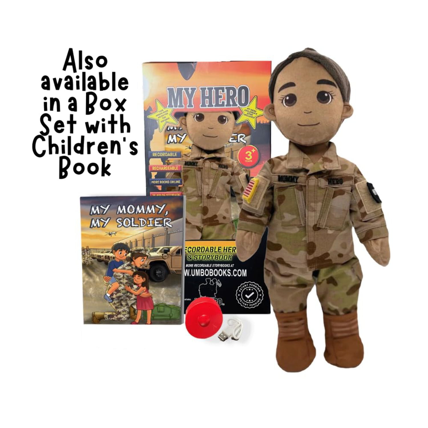 Customizable  Recordable My Hero Soldier: Plush Army Daddy Doll