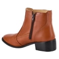 thumbnail image 5 of LIBERTYZENO Womens Leather Chelsea Ankle Boots, Tan, 5 of 9