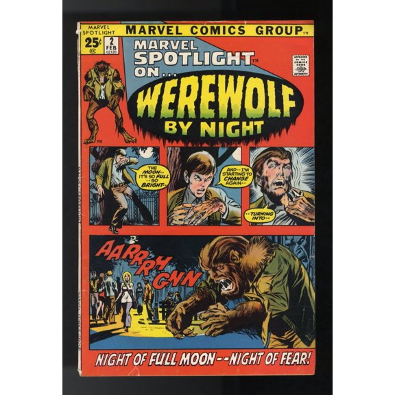 Collectible Marvel Spotlight #2 VG/FN 5.0 1st Appearance Werewolf by Night! Comic Book